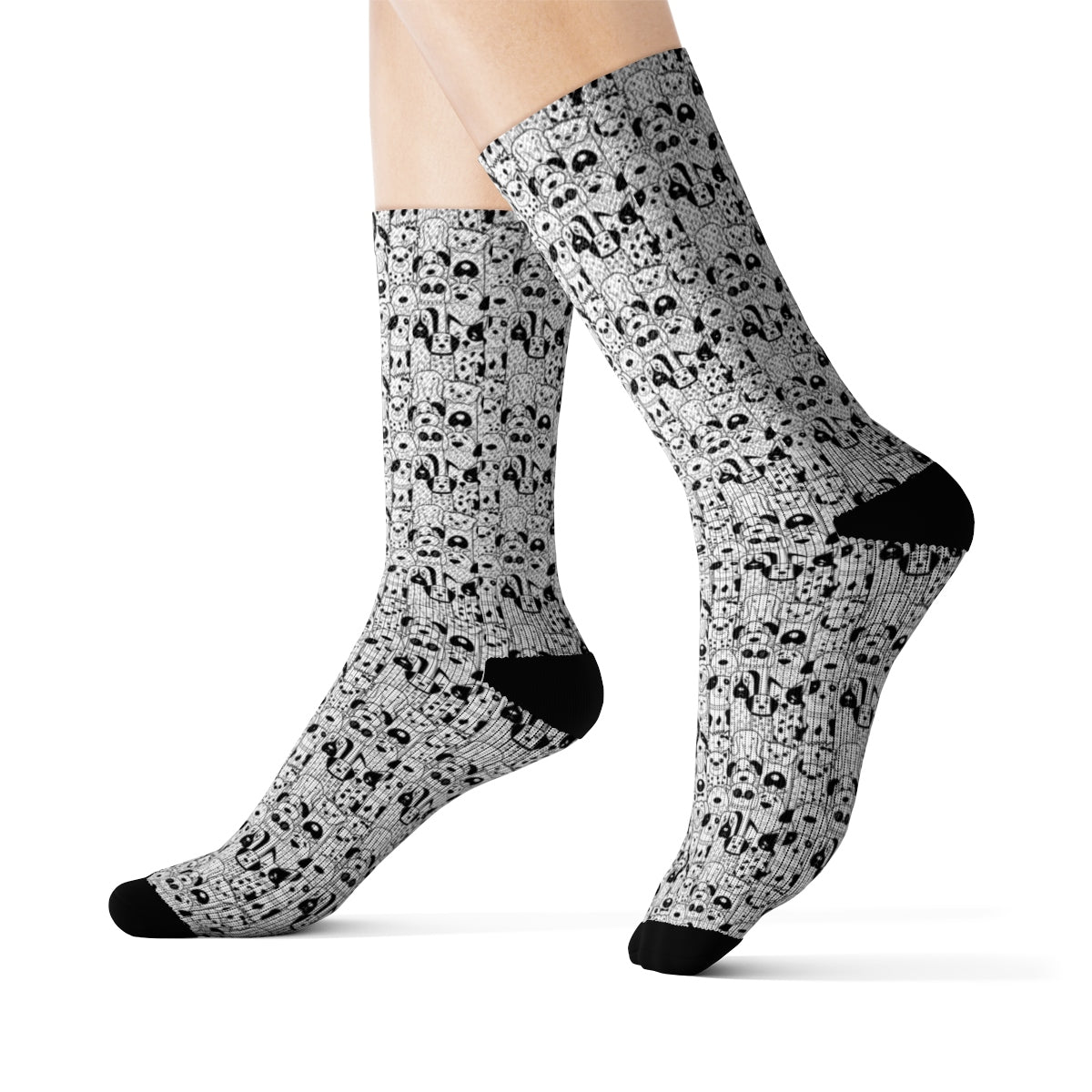 "Pet Doodle Art Socks - Cozy Cat Lover Gift"