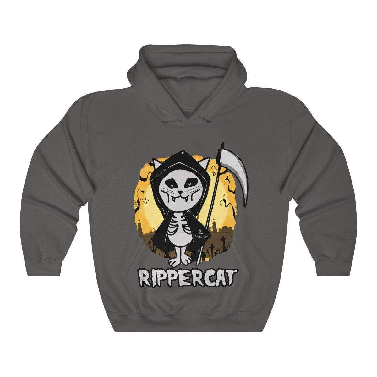 Ripper Cat Hoodie with striking cat design