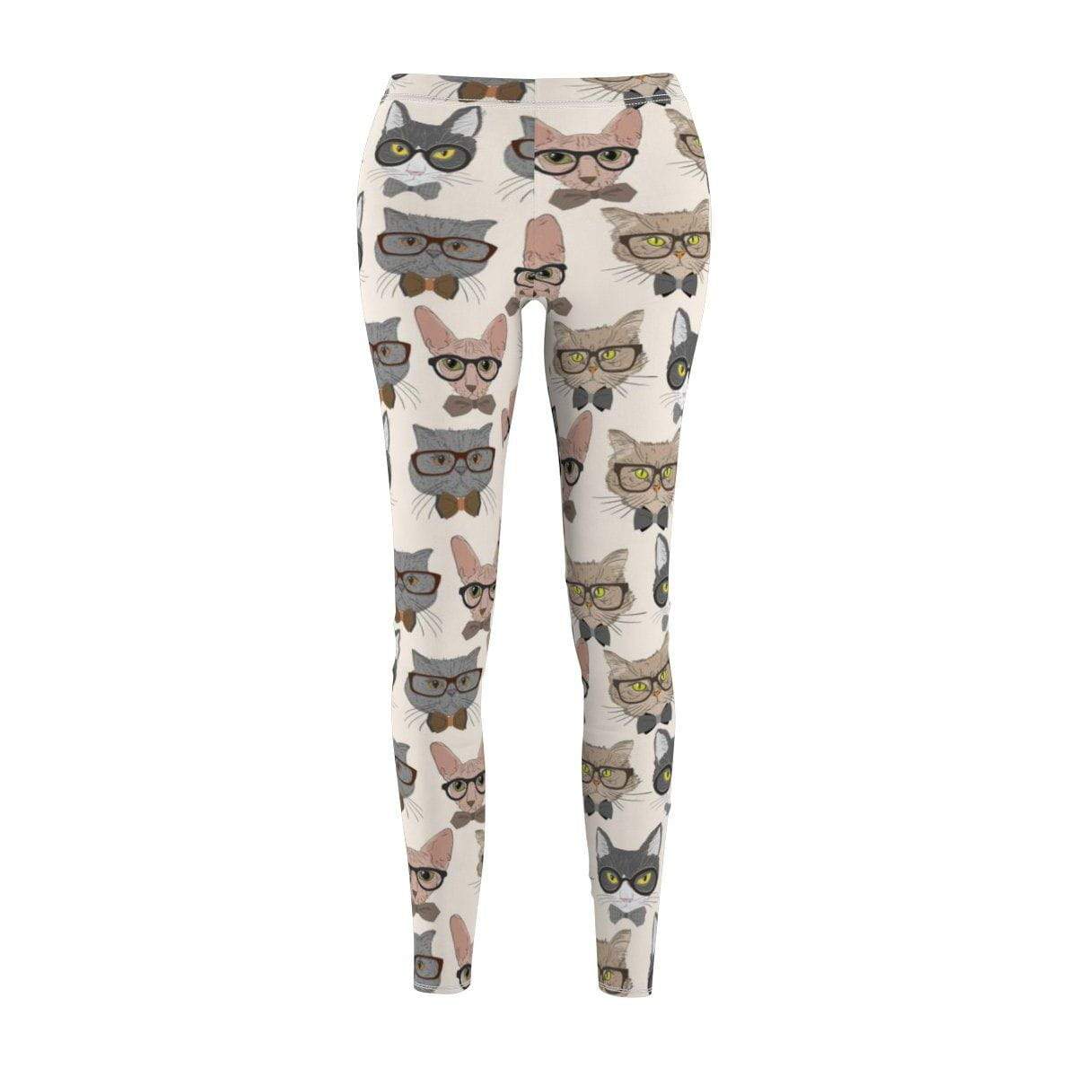 Skinny fit Hipster Cats leggings made from polyester and spandex