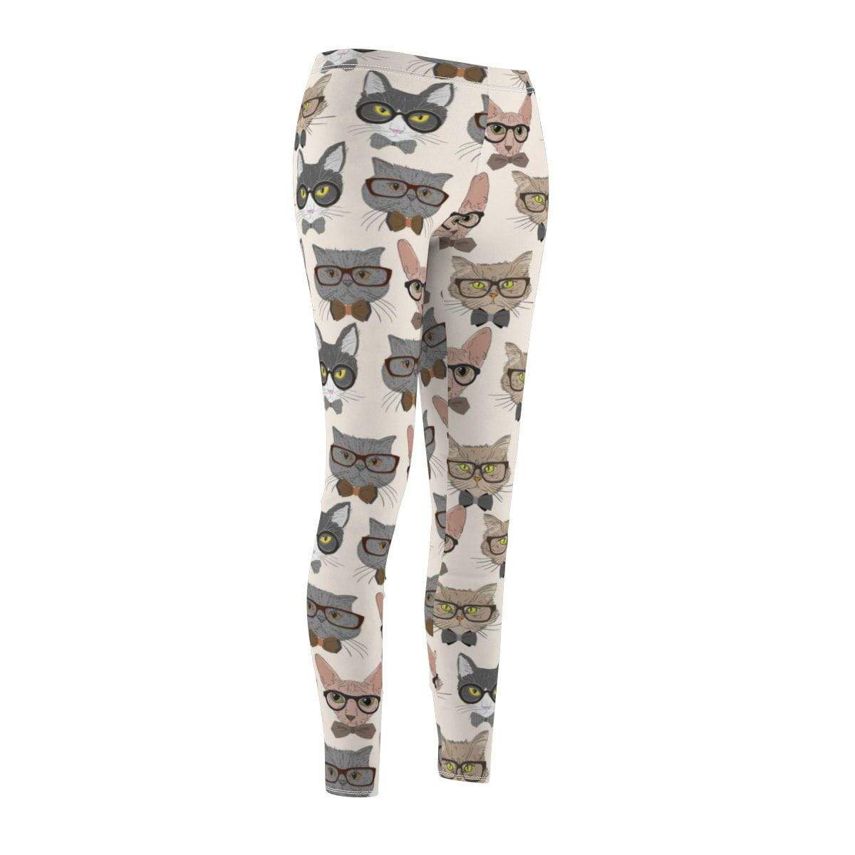 Trendy Hipster Cats leggings, a must-have for cat enthusiasts