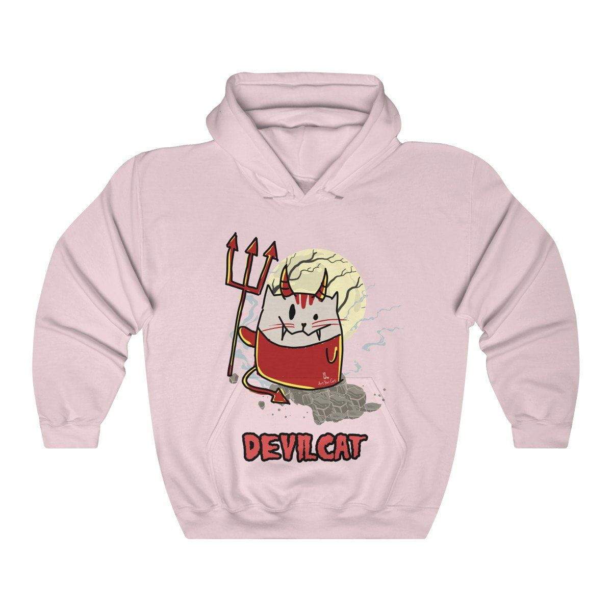 Unique devilish cat-themed hoodie for all seasons