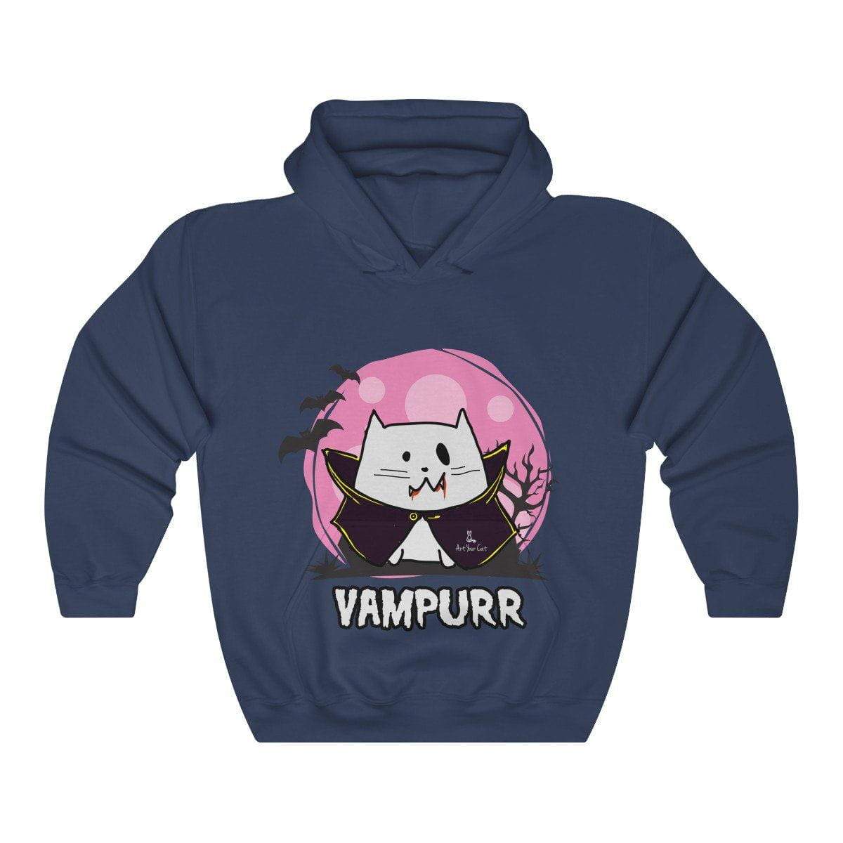 Vampurr Pusheen Cat Hoodie in classic fit, 50% cotton 50% polyester