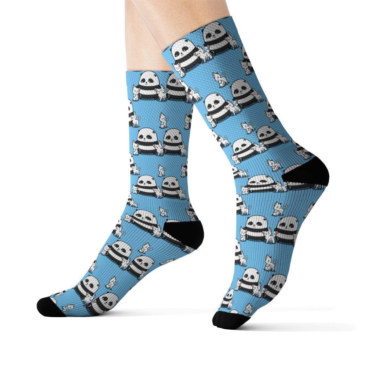 Winsome Panda Kitty Socks with Unique Feline Design