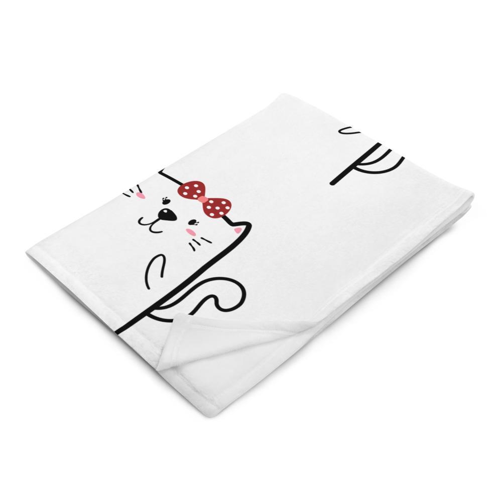 Fleece Blanket - Cats Love Valentine's