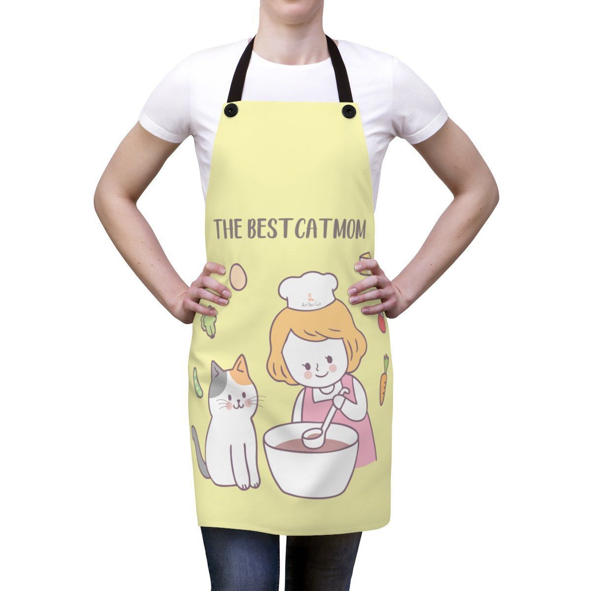 The Best Cat Mom Apron