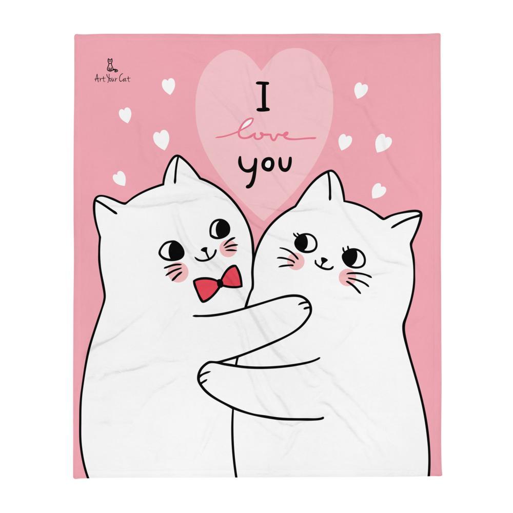Fleece Blanket - I Love Warm Hugs