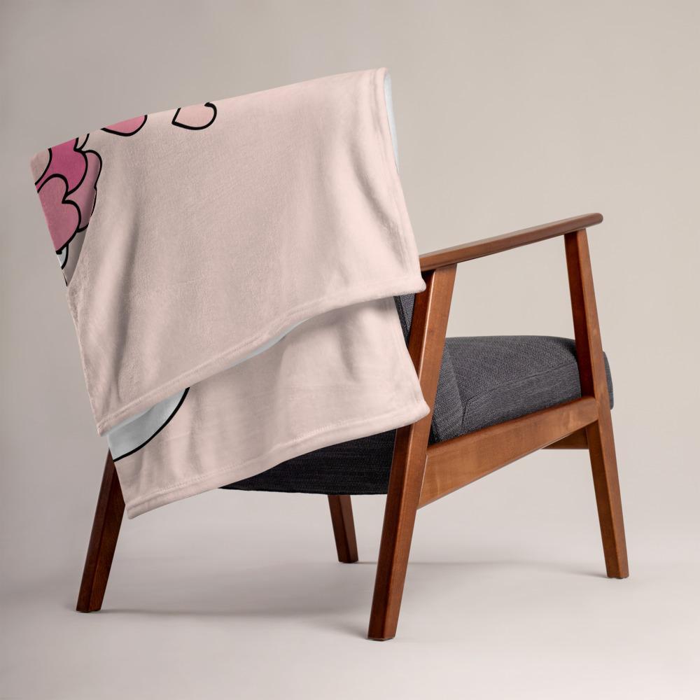Fleece Blanket - Hearts and Cats