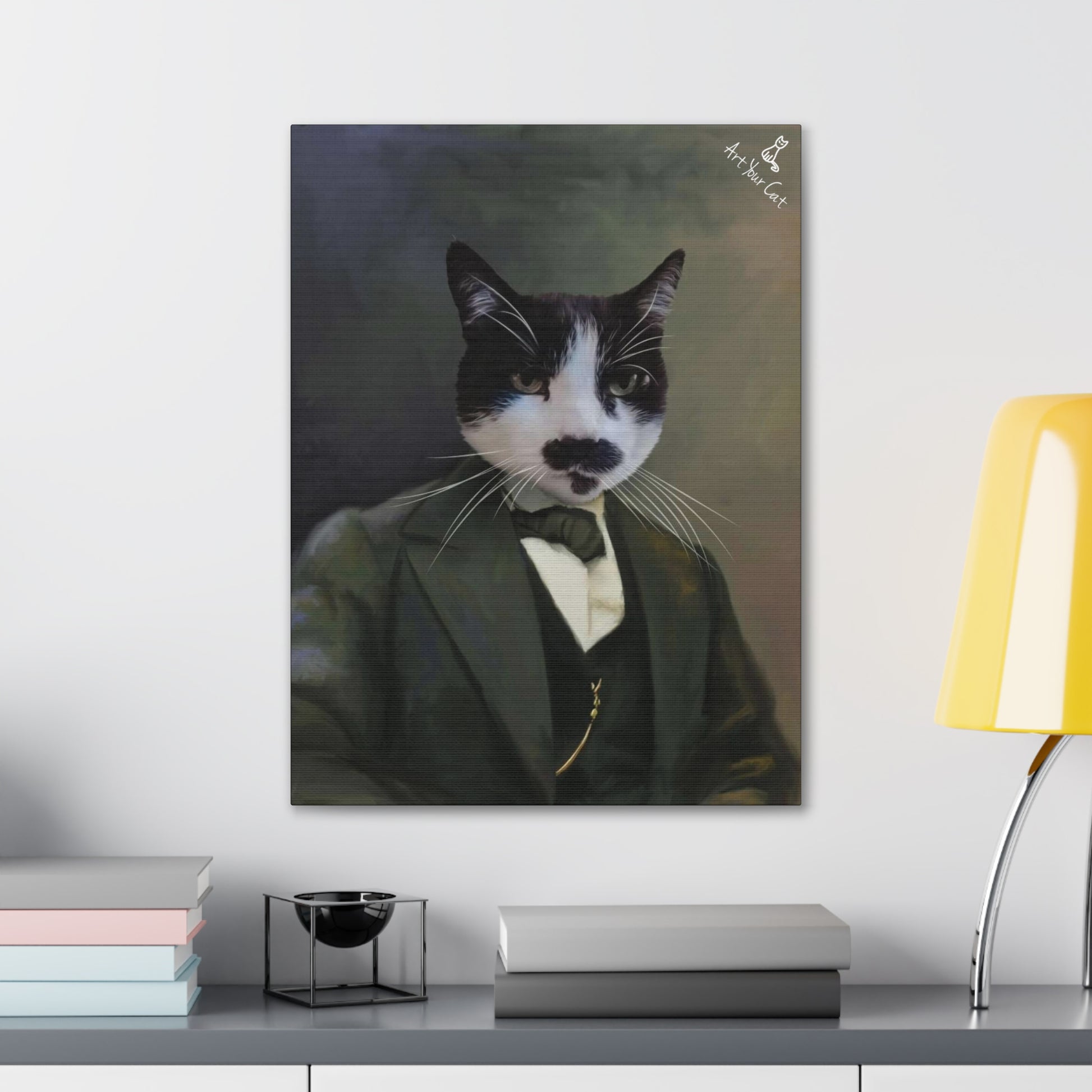 Cat in Politician Costume Custom Portrait