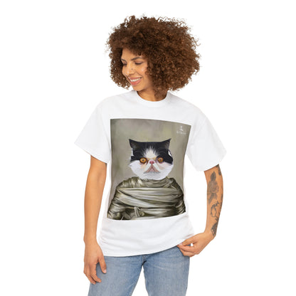 Cat lover mummy print T-shirt