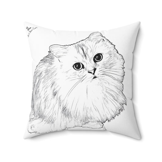 Custom Cat Throw Pillow - Modern