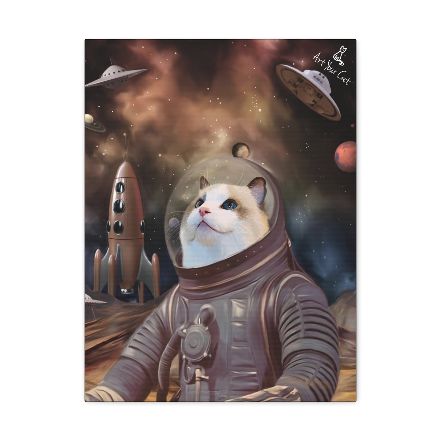 Custom Cat Astronaut Artwork