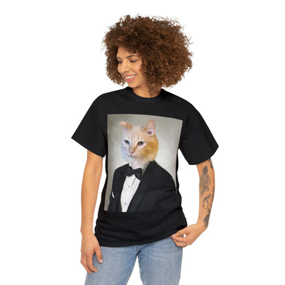 Custom Cat Gentleman T-Shirt