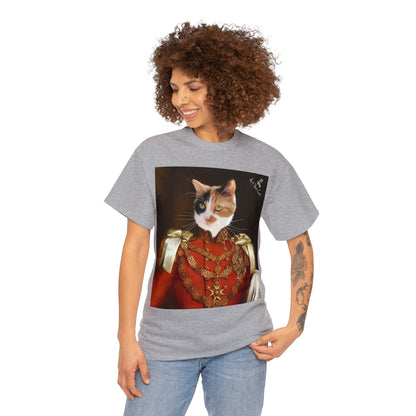 Custom Cat King pet portrait tee