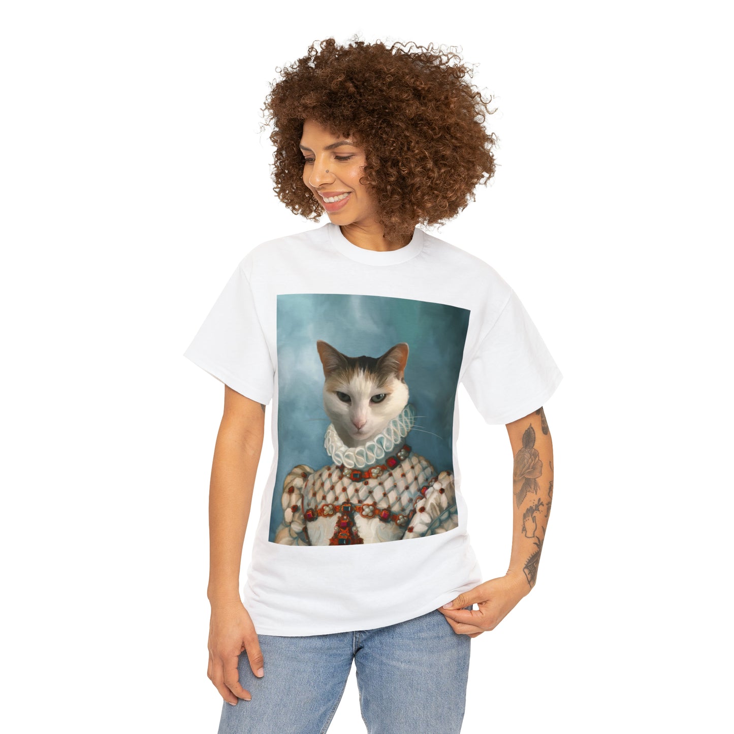 Custom Cat Queen Portrait Shirt