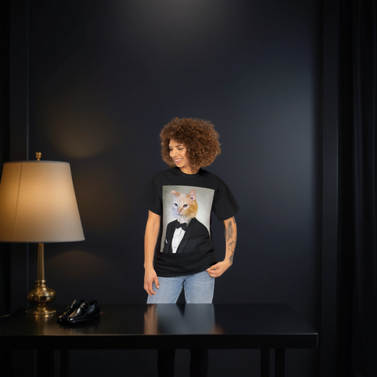 Custom Cat Tuxedo T-Shirt