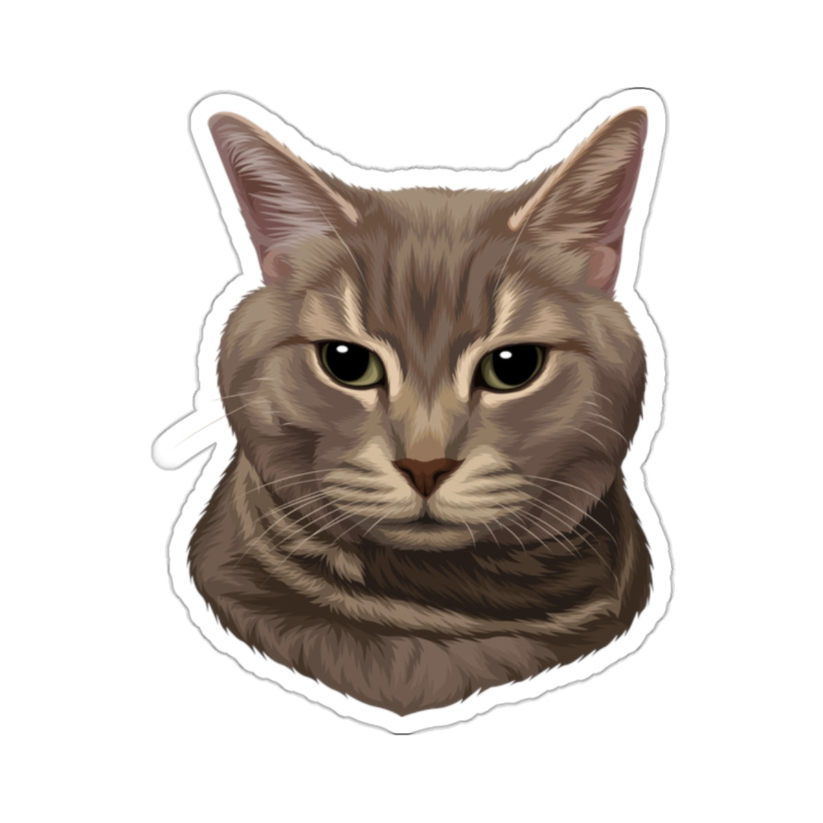 "Custom Classic Style Cat Stickers"