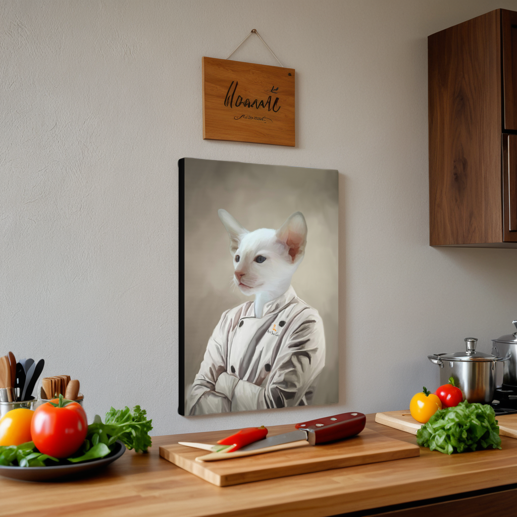 Custom Culinary-Themed Cat Artwork1