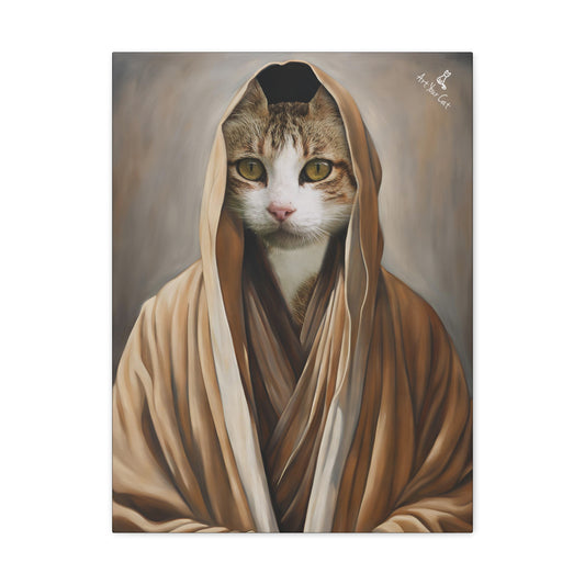 Custom Old Ben Cat Portrait with Jedi Robe