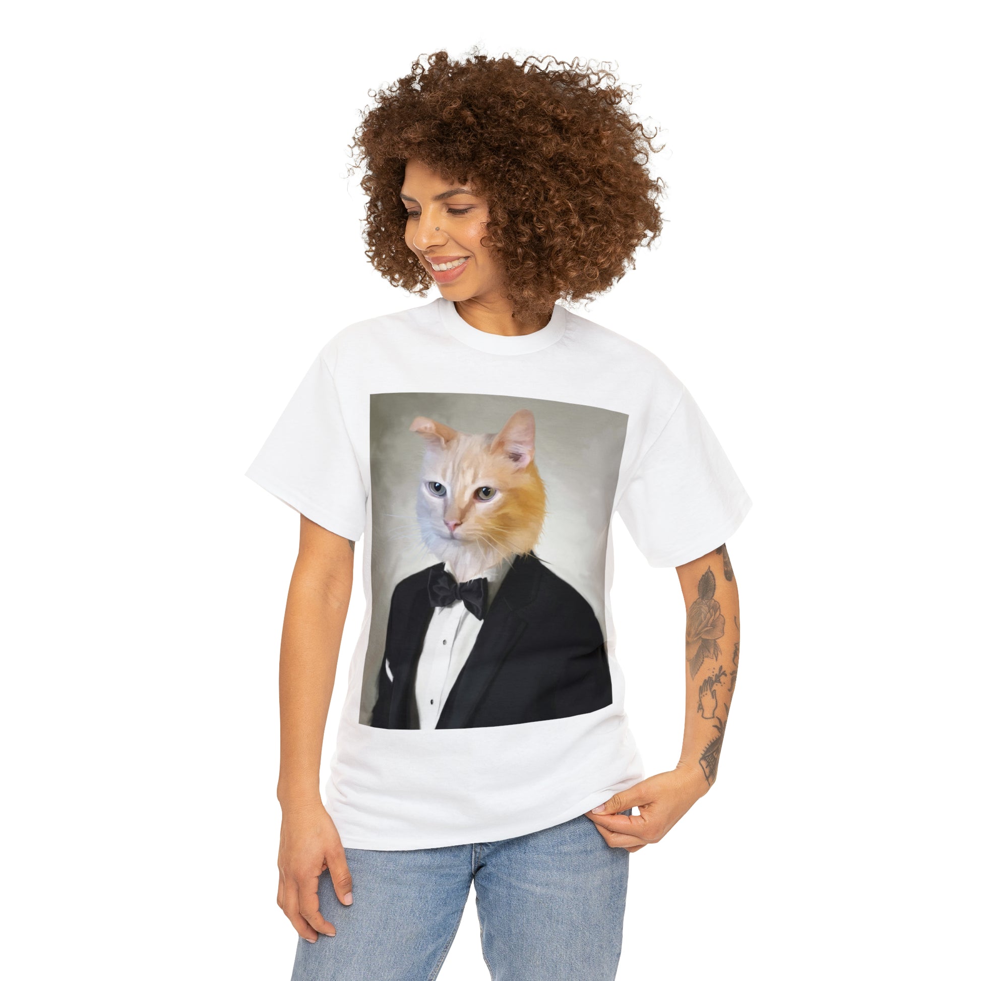 Custom Pet Tuxedo Portrait Shirt