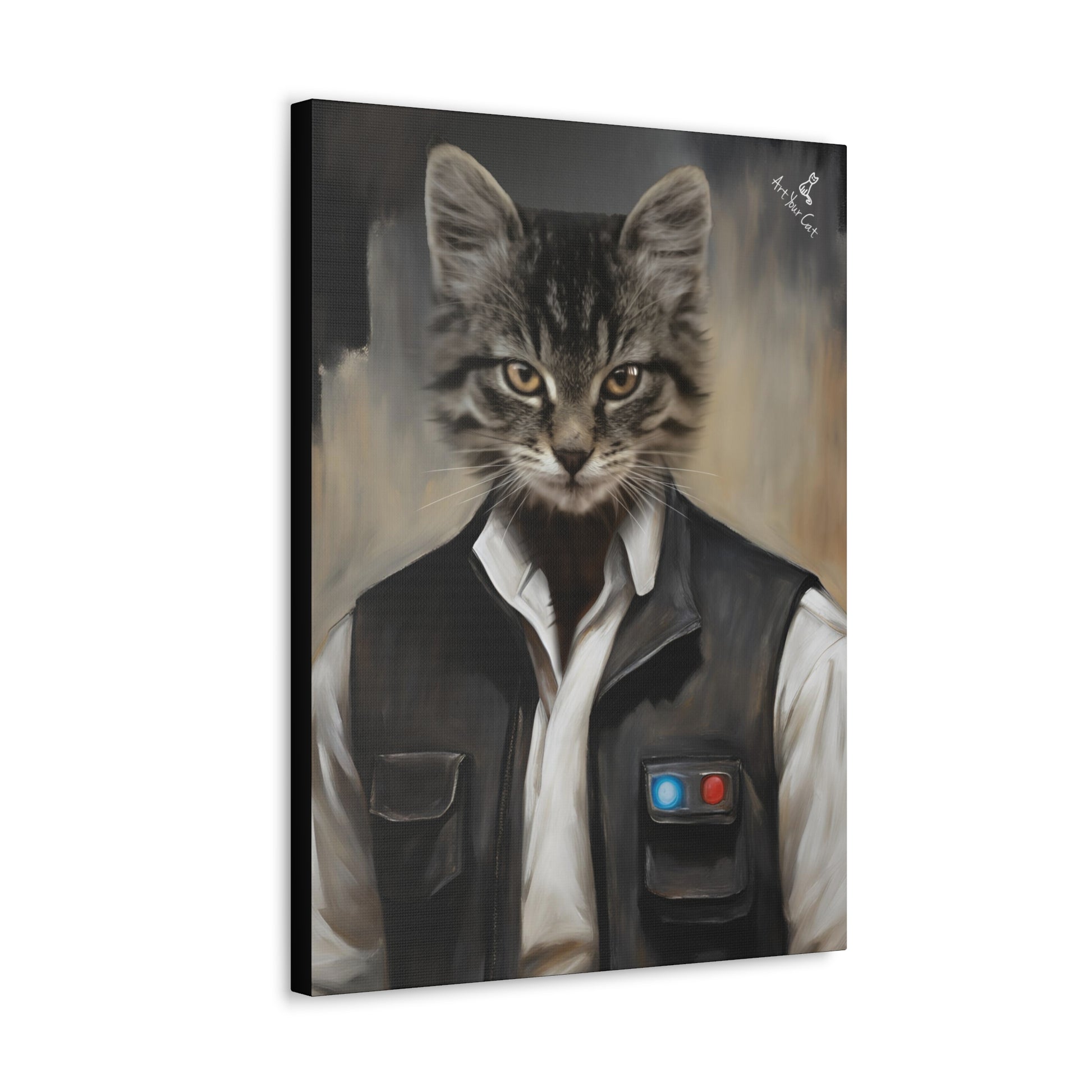 Custom Shawn Sulu Cat Portrait - Intergalactic Charm