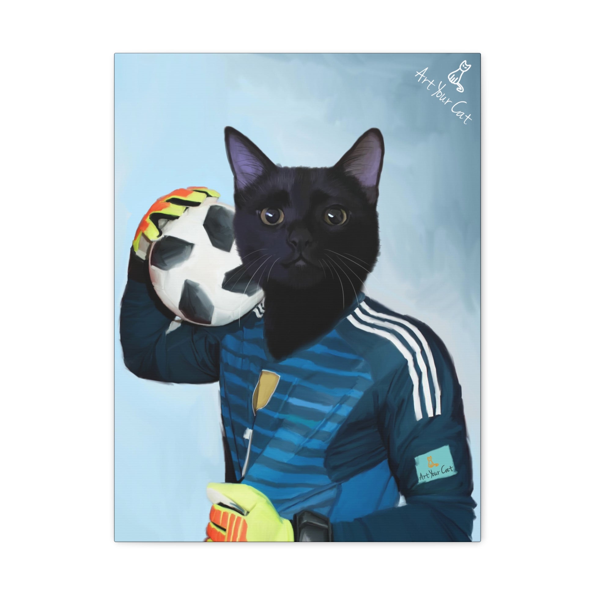 Custom Soccer Cat Artwork