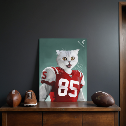 Custom Sports Cat Portrait