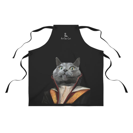 Custom Vampire Cat Baking Apron design