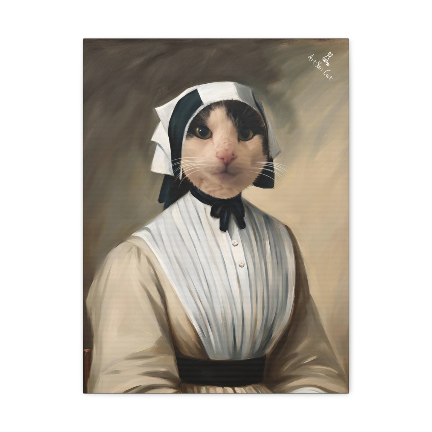 "Custom cat artwork honoring Florence Nightingale’s legacy