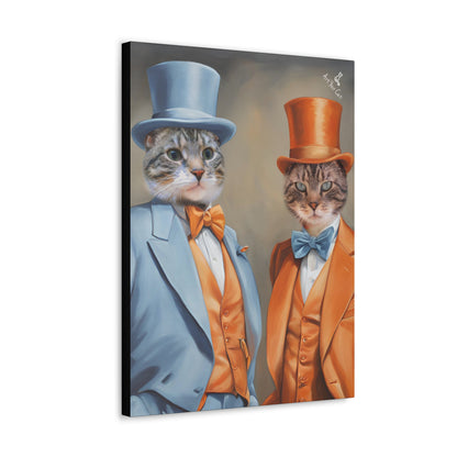 Custom cat artwork with hilarious Larry & Hoyt-inspired design