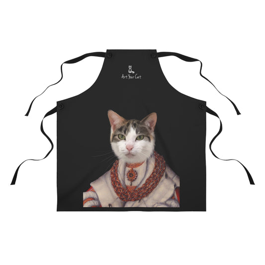 Custom cat heiress print baking apron