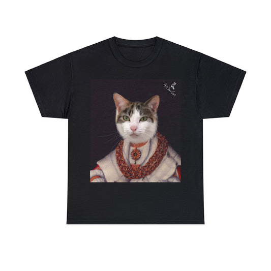 Custom heiress cat portrait t-shirt