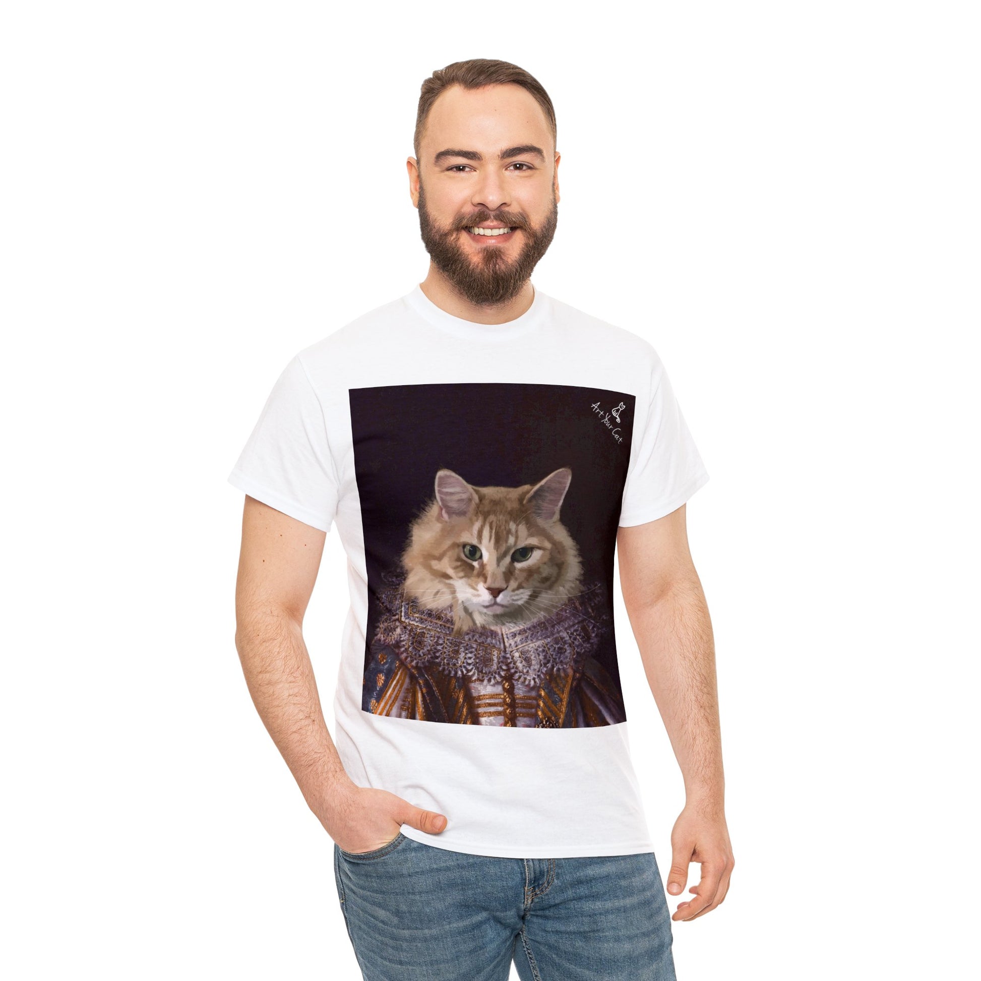 Custom regal pet portrait T-shirt