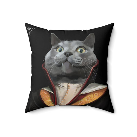 Custom vampire cat pillow with unique design