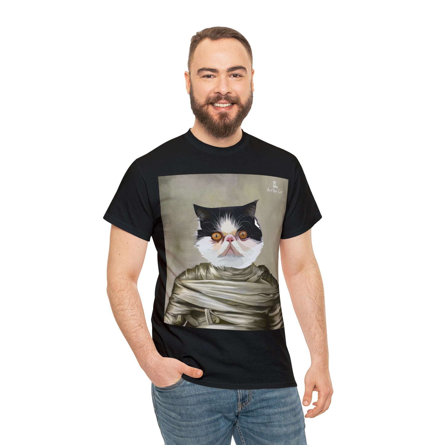 Cute mummy cat design T-shirt