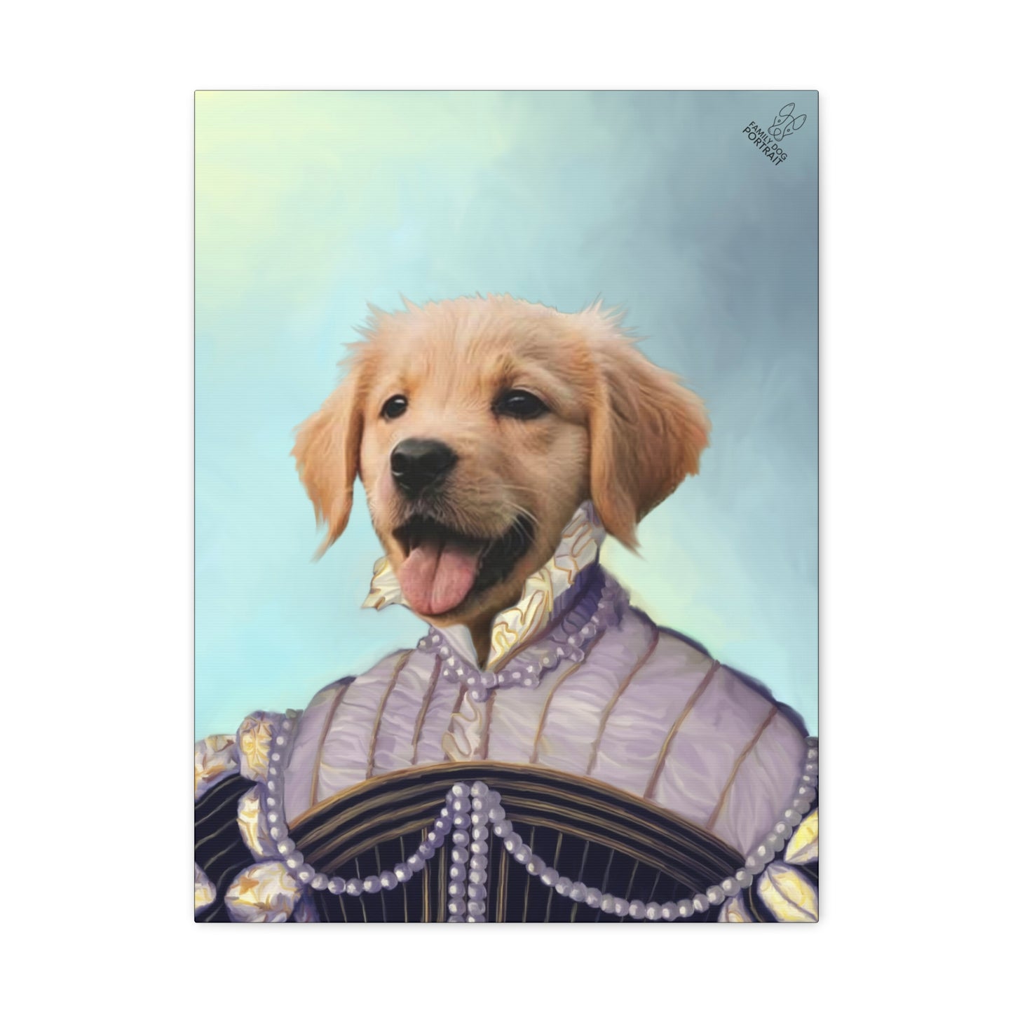 Dog Portrait - The Pearled Lady