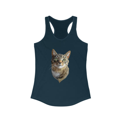 Durable and Comfortable Cat-Themed Racerback Tank