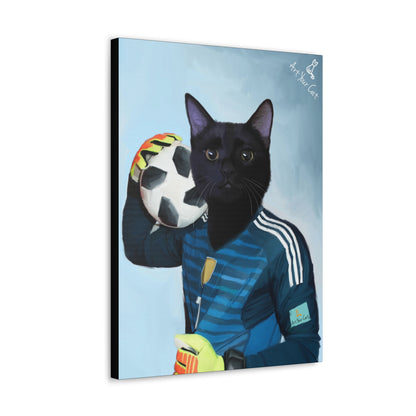 Feline Goalkeeper Sports Art