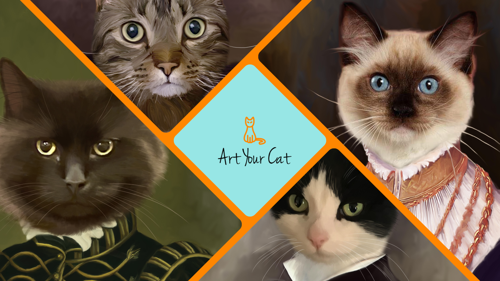 Custom Pet Royal Portrait Collage