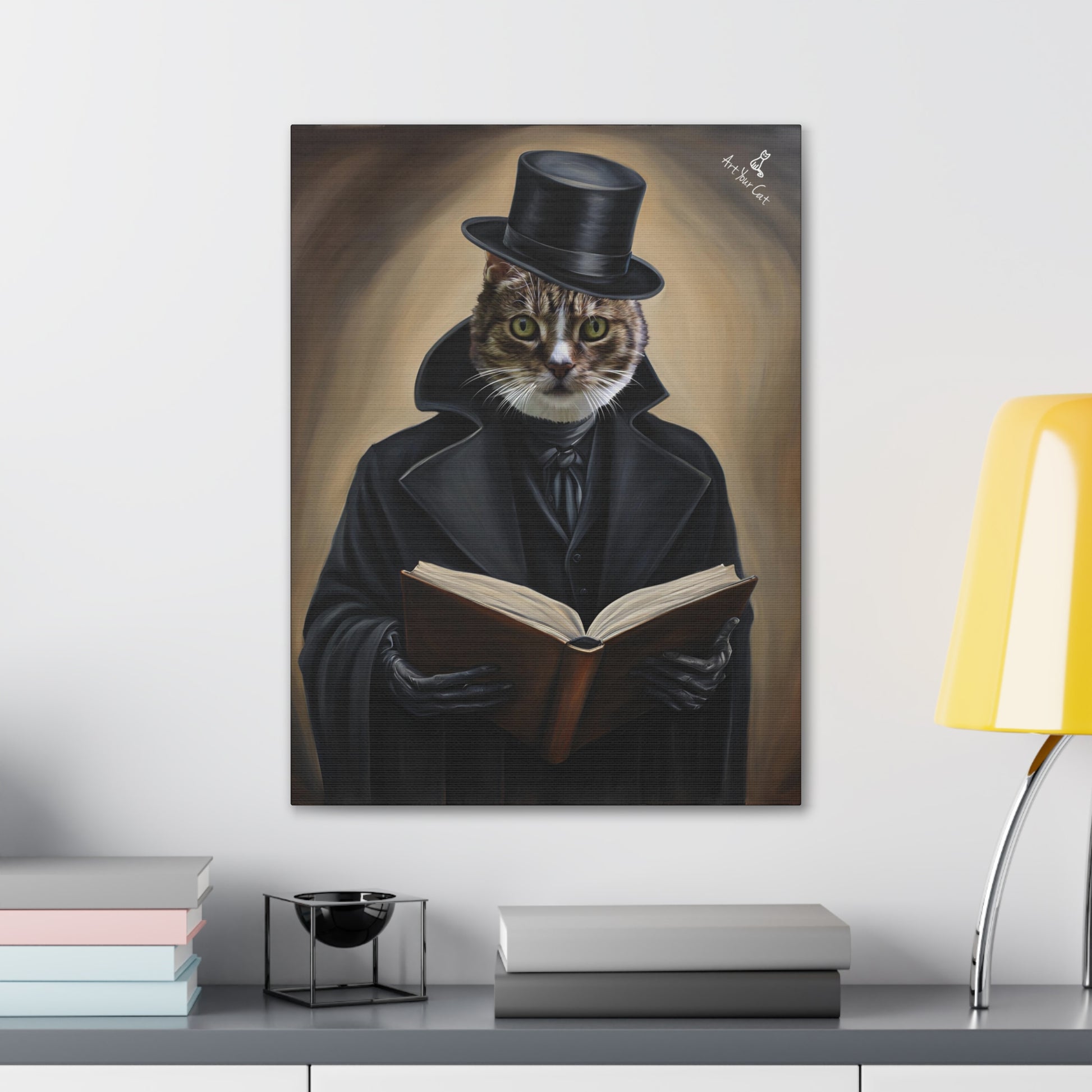 Haunting Boogeyman Cat Artwork for Home Decor
