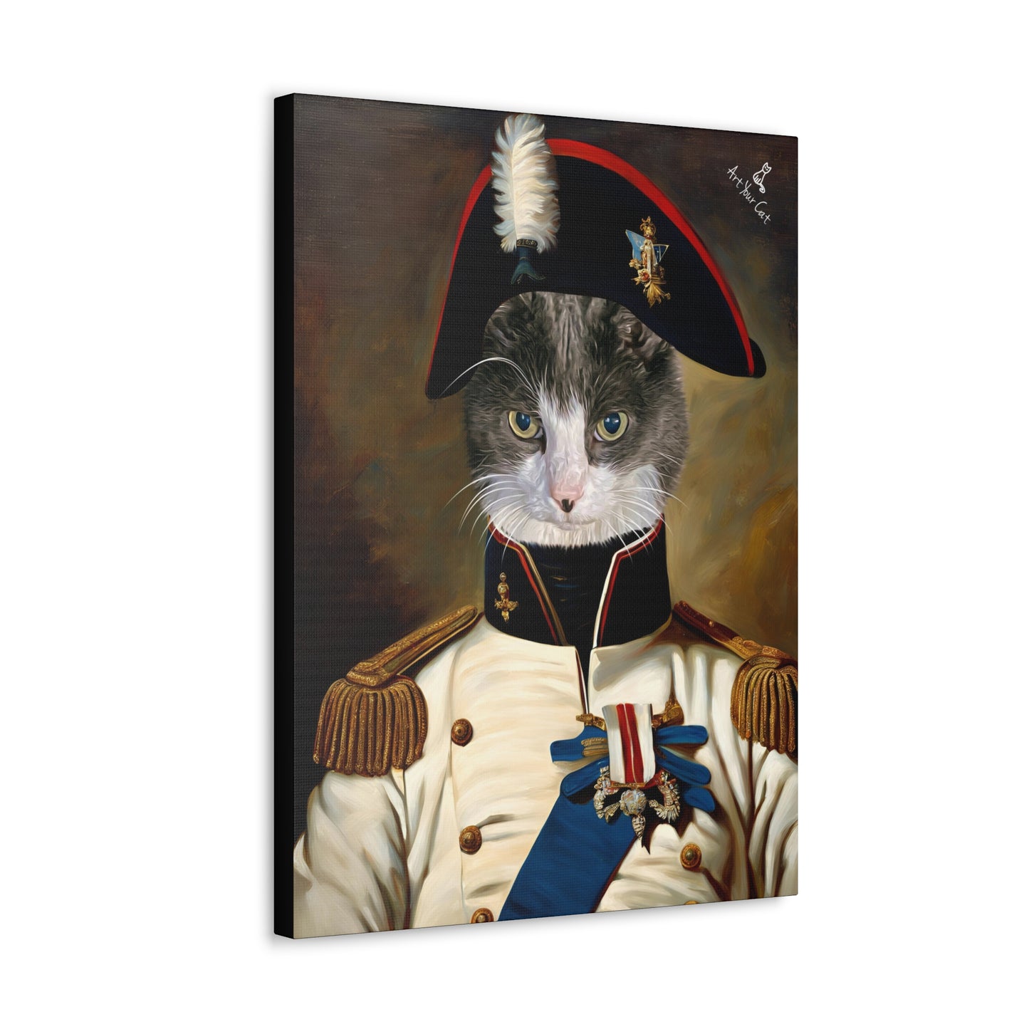 Regal and Historic Cat Artwork for Home or Office Decor