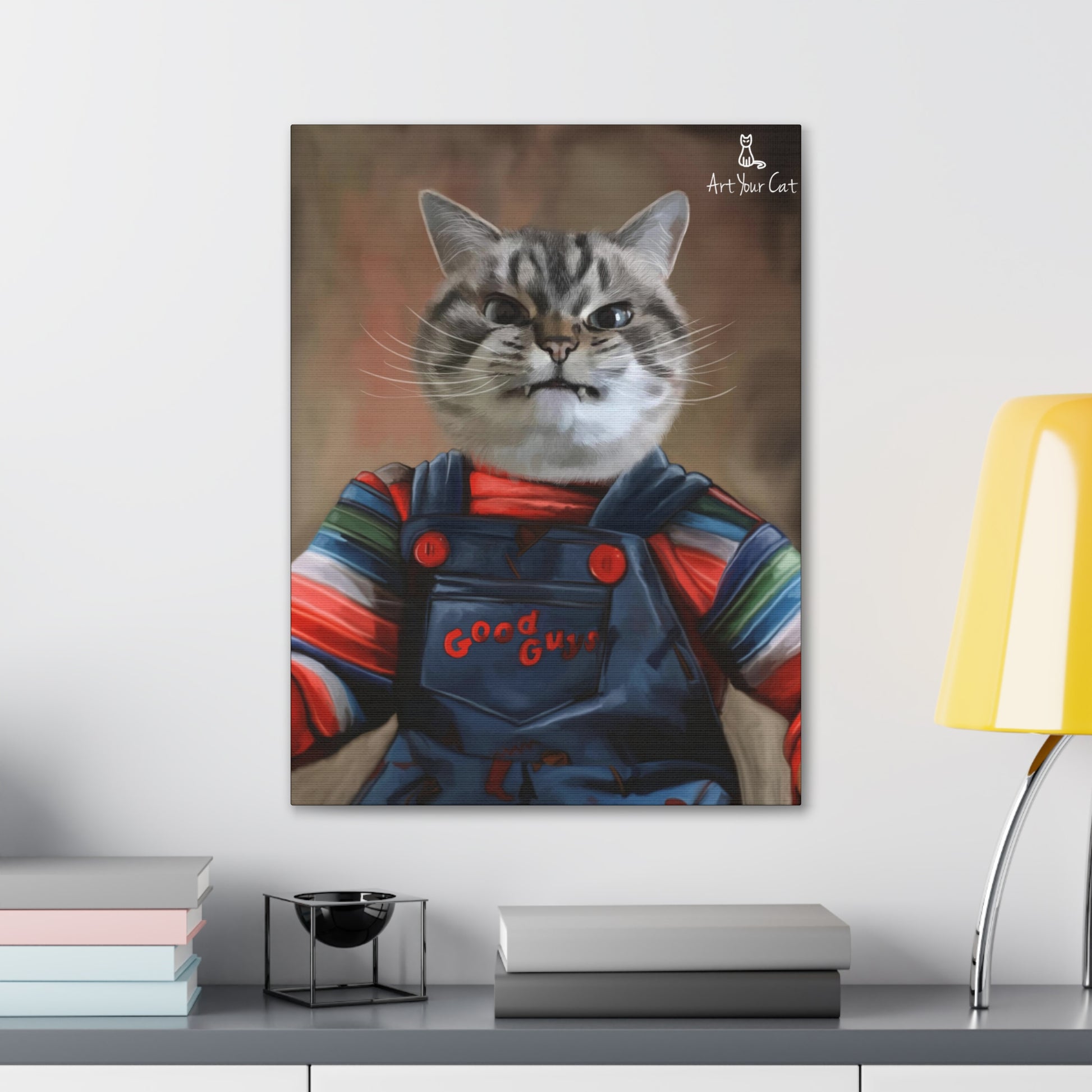 High-Quality Chucky Cat Canvas for Home Decor