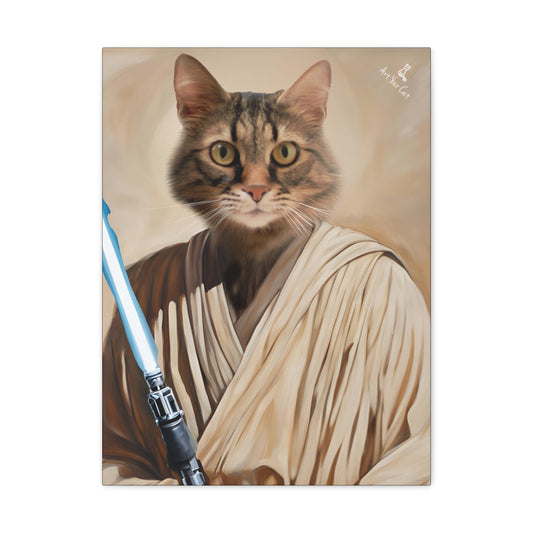 Lewk Walker Cat Portrait with iconic robes and lightsaber