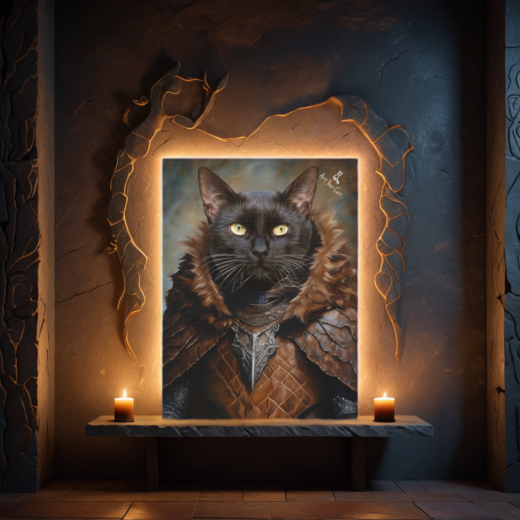 Male Shape Shifter Cat Portrait Artwork