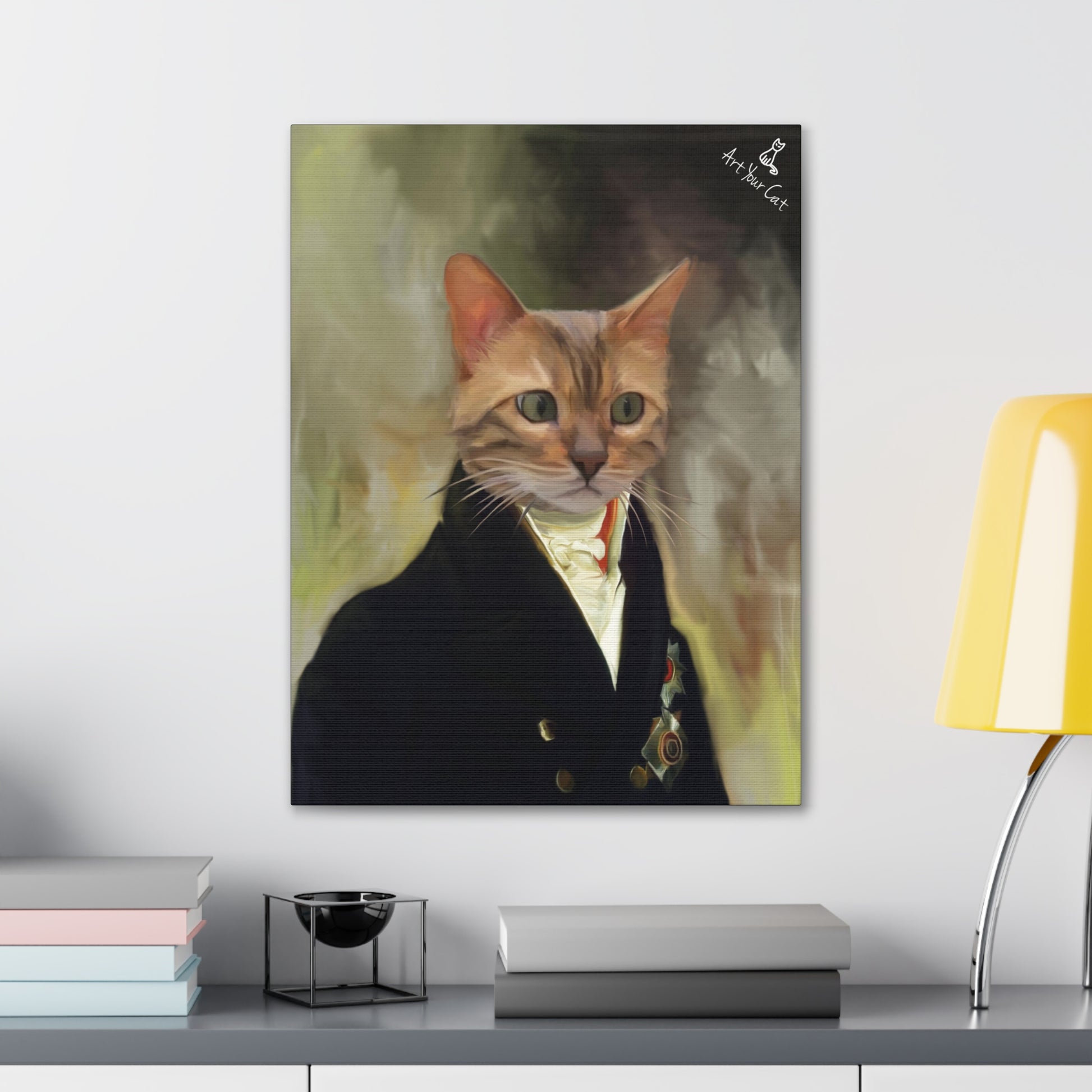 Personalized Aristocratic Cat Artwork