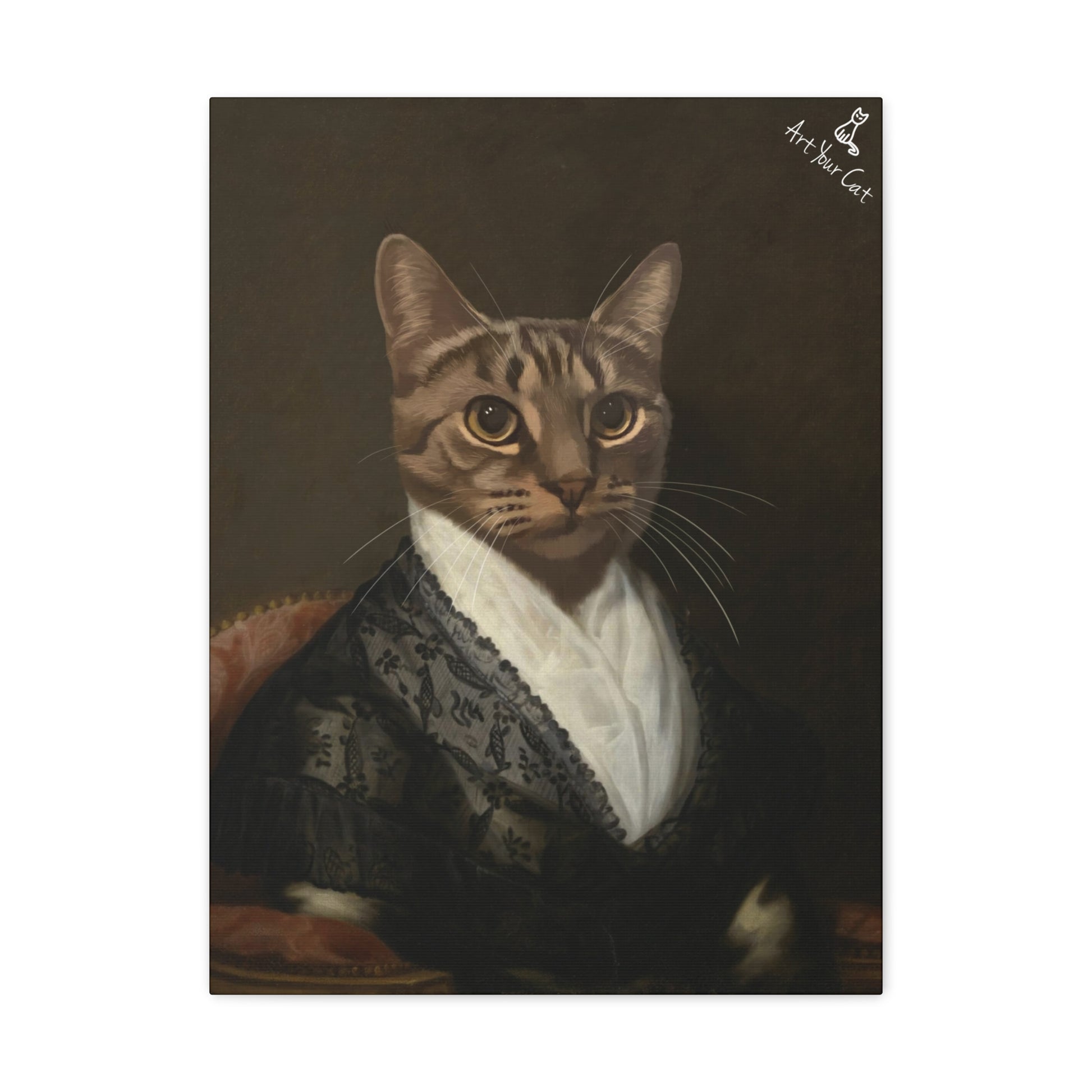 Personalized Cat Artwork in Historical Style