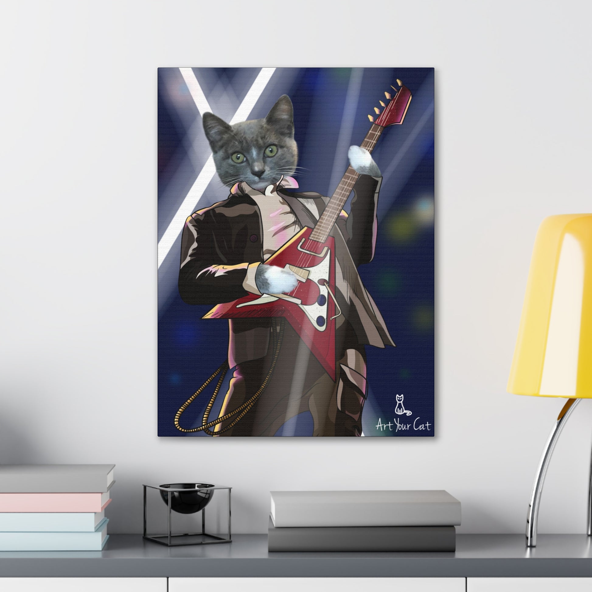 Personalized Cat Music Art