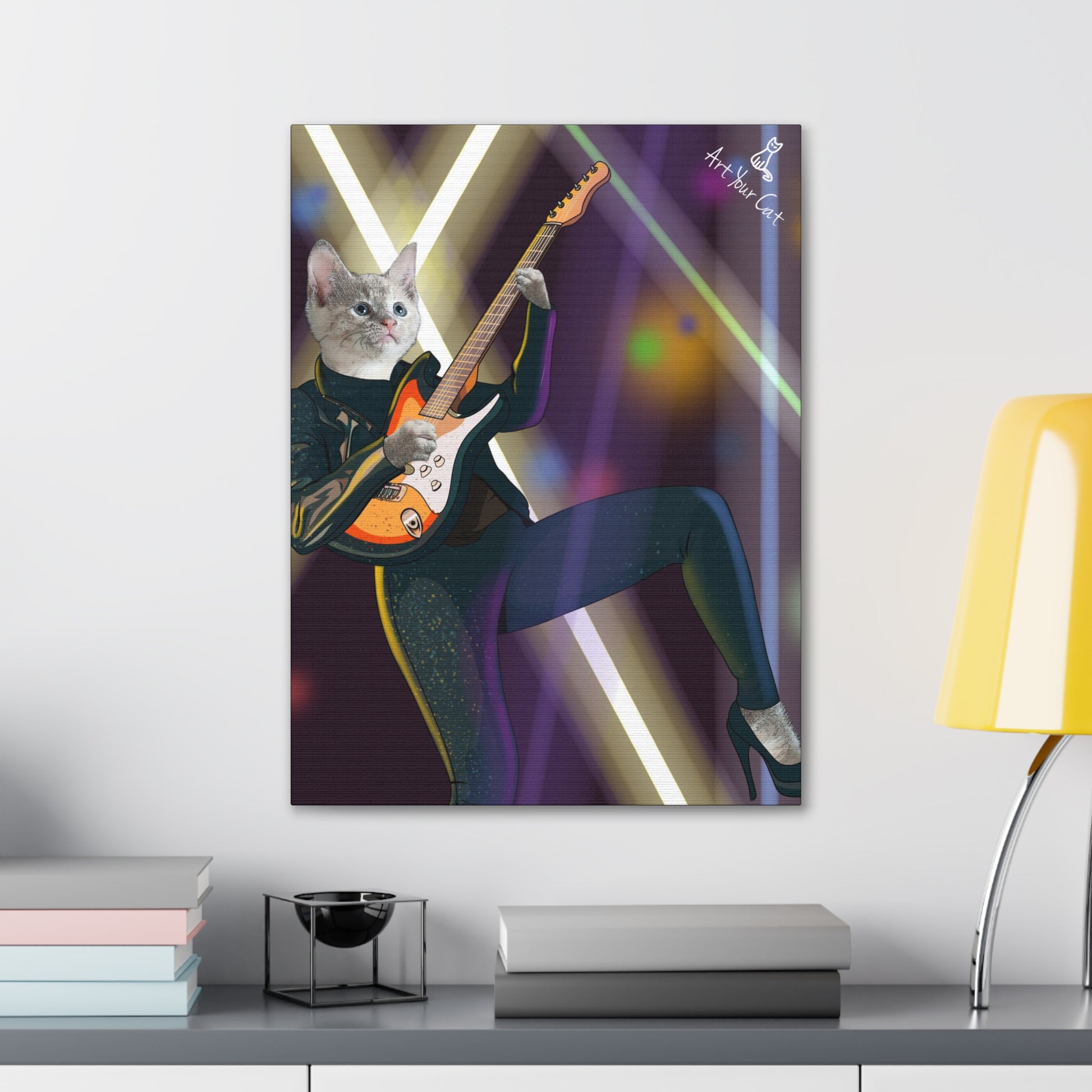 Personalized Cat Music Art