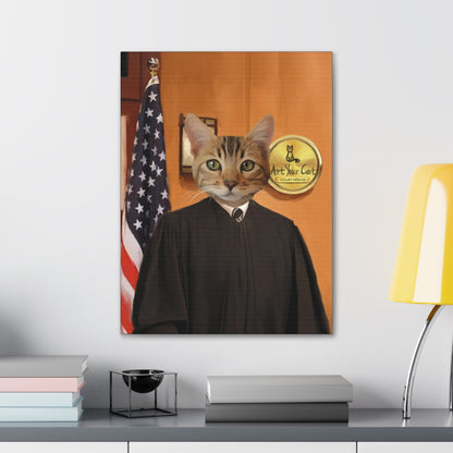 Personalized Judge Cat Art