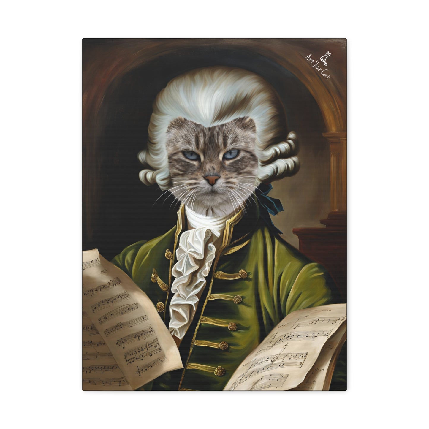 Personalized Mozart Artwork Featuring Classical Elegance