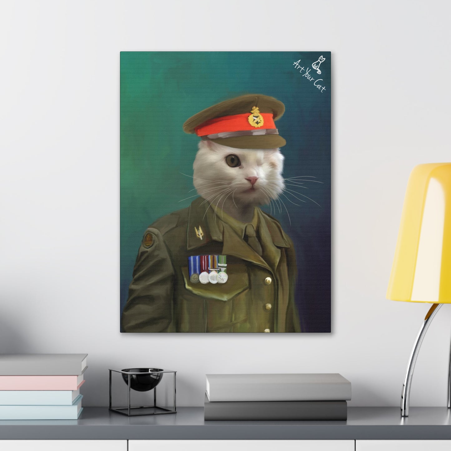 Personalized Old British Soldier Pet Portrait